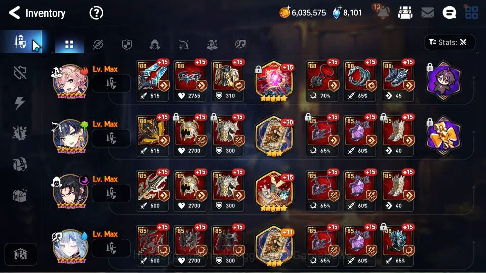 Epic Seven Accounts GLOBAL Unverif|New Era|6 ML(Salome,NM Luna,DB Seny image 12