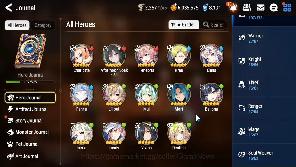 Epic Seven Accounts GLOBAL Unverif|New Era|6 ML(Salome,NM Luna,DB Seny image 14
