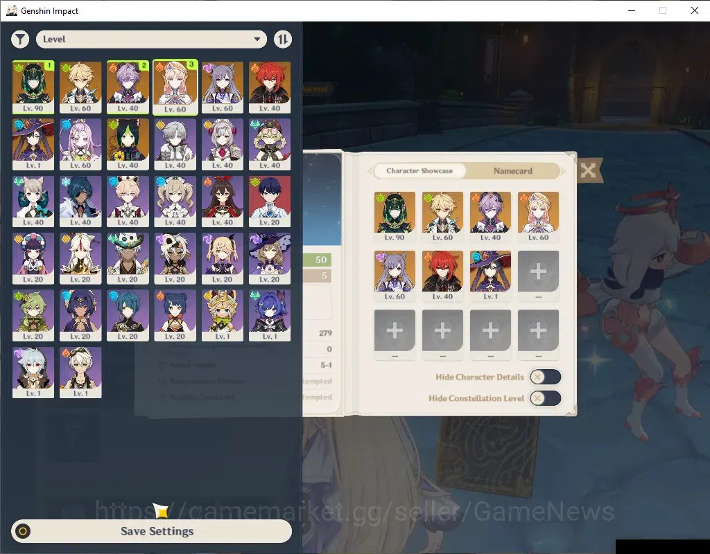Genshin Impact Accounts ASIA | AR 50 | BD Unset | 3 Limited + 3 (*5Standar image 1