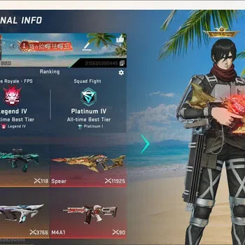 Blood Strike Accounts Collab Skin ASIA|2 Eternal Gun:Spear-Relic&MP7-Tidesong|1 Collab Gun [AOT]|4 Ultra & 4 Legendary
