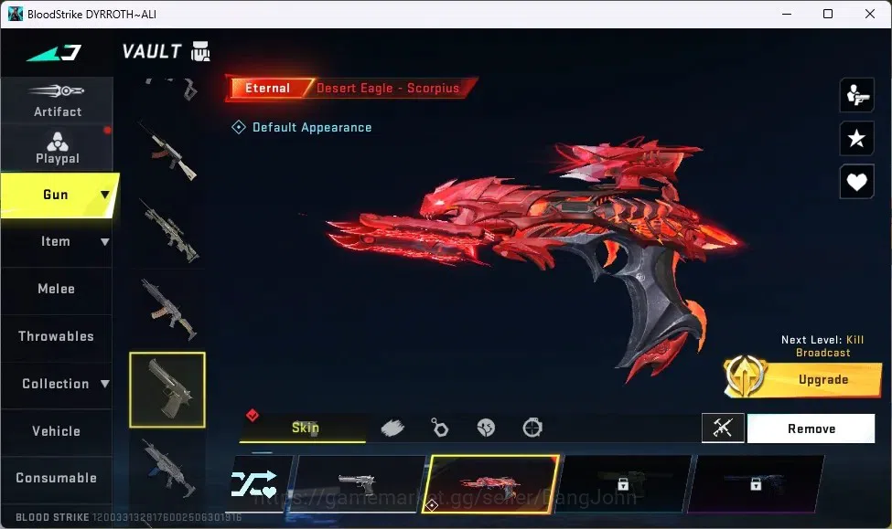 Blood Strike Accounts ASIA | 1 ETERNAL: Desert Eagle|1 TR Collab Gun|2 U image 3