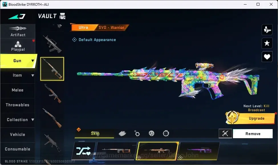 Blood Strike Accounts ASIA | 1 ETERNAL: Desert Eagle|1 TR Collab Gun|2 U image 5