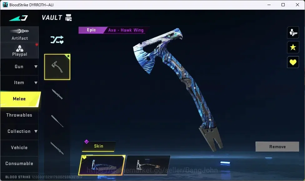 Blood Strike Accounts ASIA | 1 ETERNAL: Desert Eagle|1 TR Collab Gun|2 U image 6