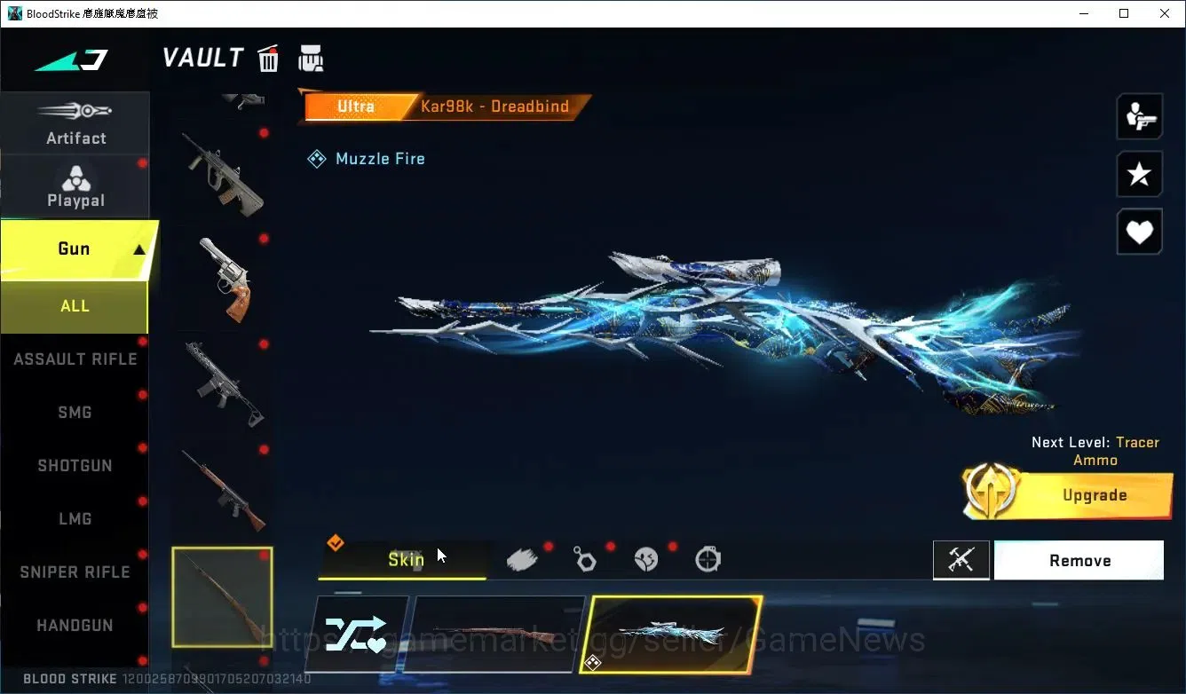 Blood Strike Accounts Collab Skin ASIA|MELEE TalonKnife+COLLAB BLEACH Byakuya|5 11