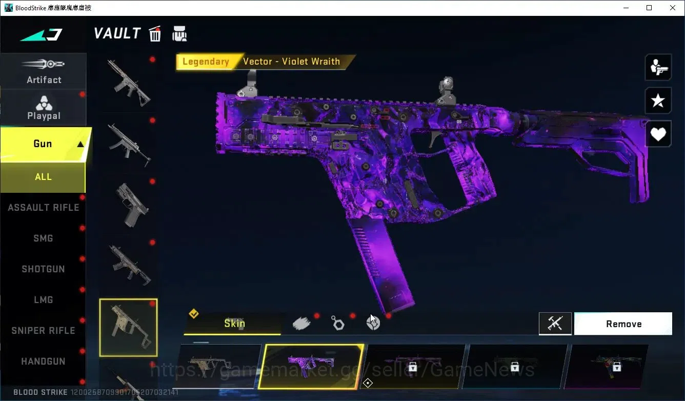 Blood Strike Accounts Collab Skin ASIA|MELEE TalonKnife+COLLAB BLEACH Byakuya|5 15