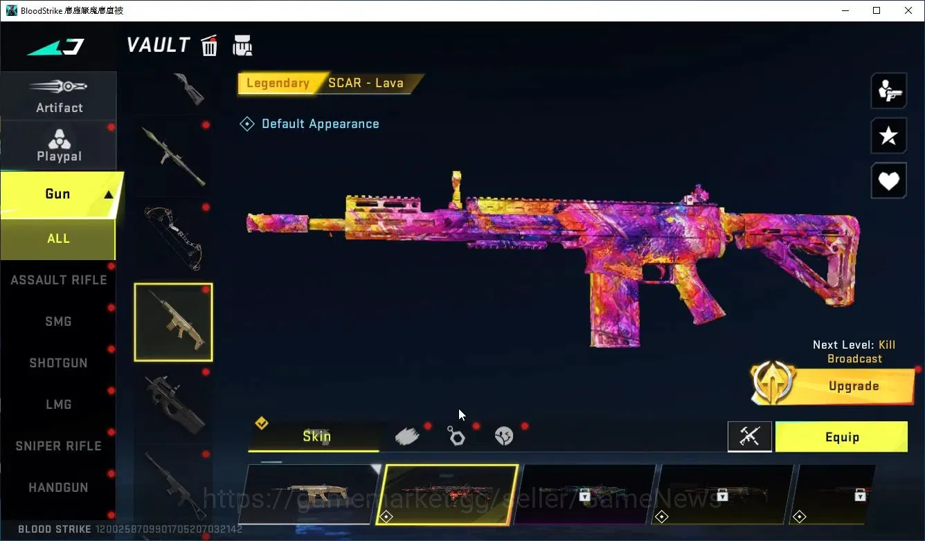Blood Strike Accounts Collab Skin ASIA|MELEE TalonKnife+COLLAB BLEACH Byakuya|5 18