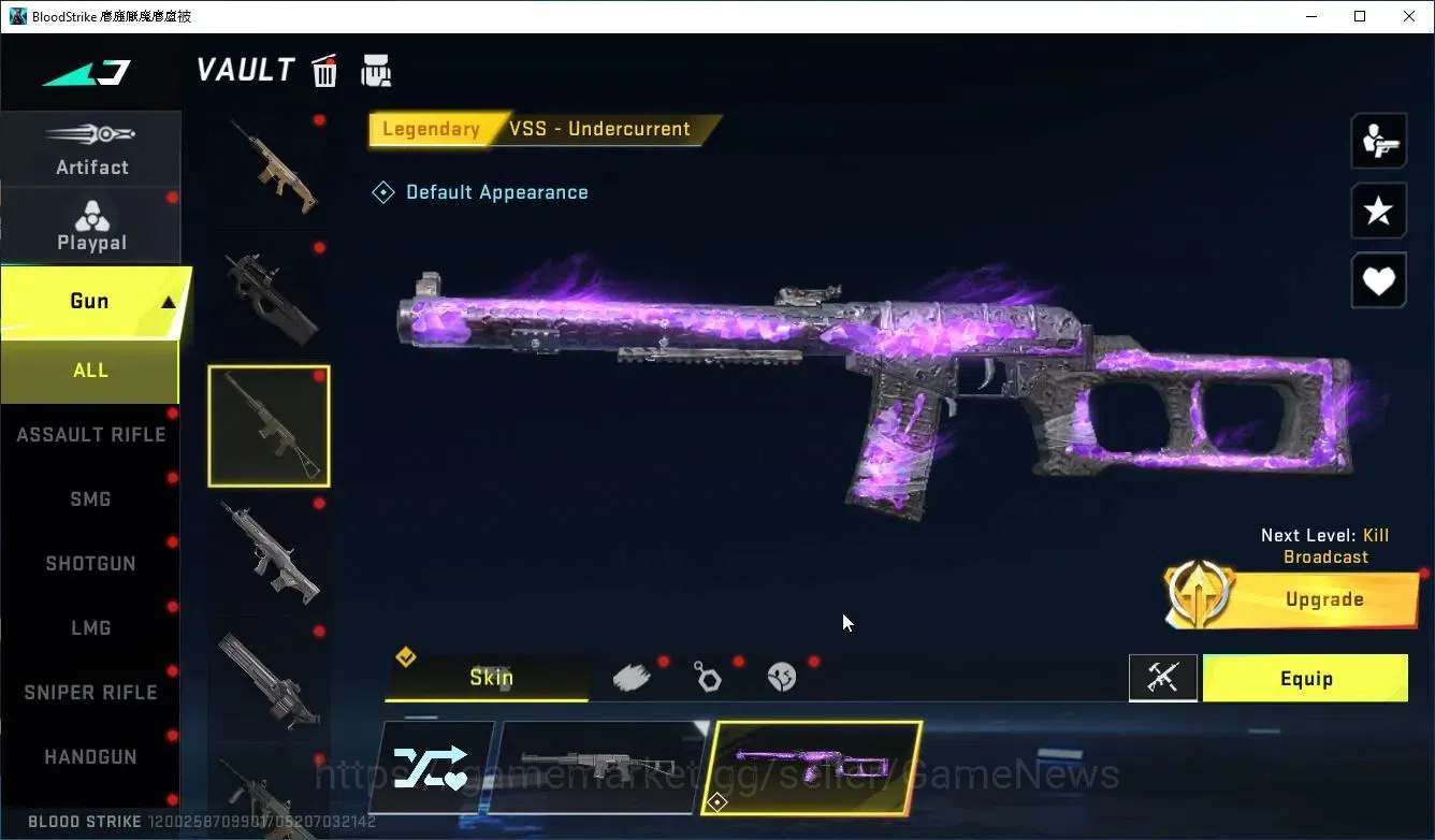 Blood Strike Accounts Collab Skin ASIA|MELEE TalonKnife+COLLAB BLEACH Byakuya|5 19