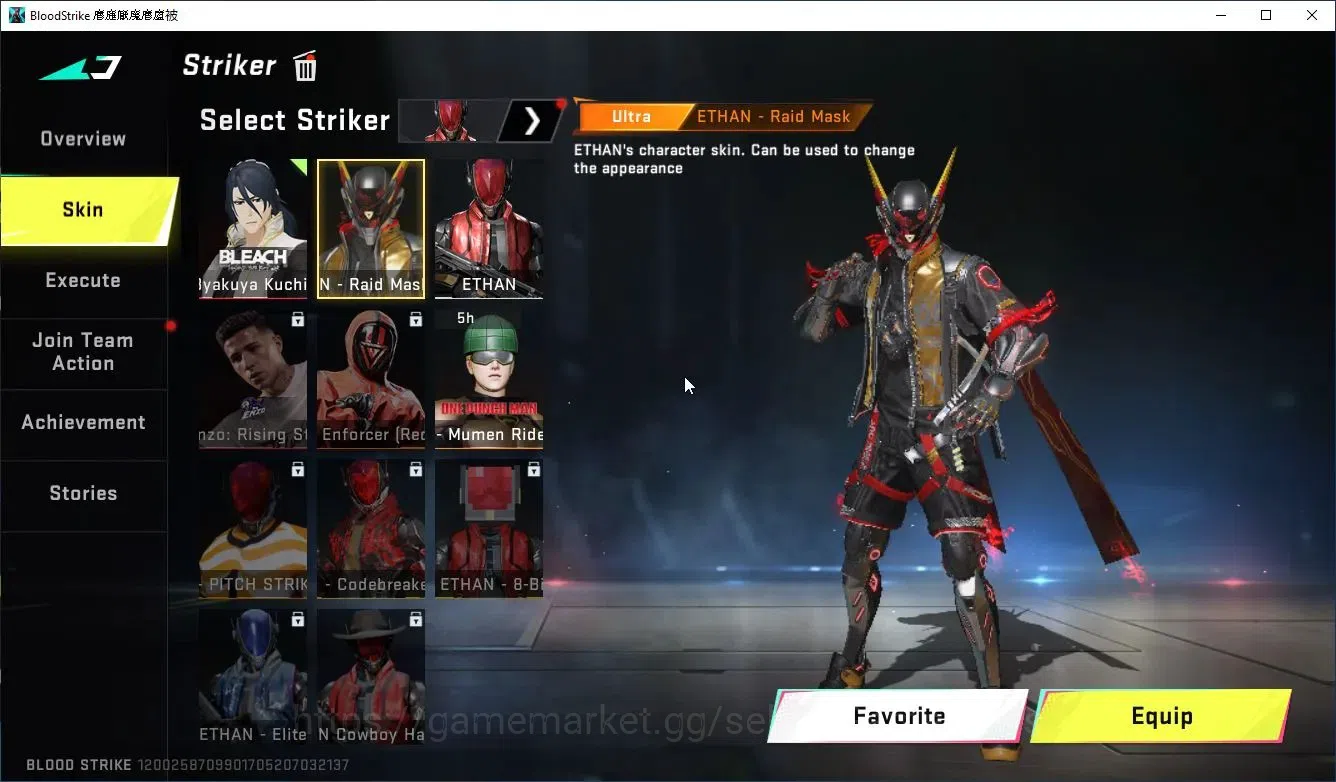 Blood Strike Accounts Collab Skin ASIA|MELEE TalonKnife+COLLAB BLEACH Byakuya|5 3