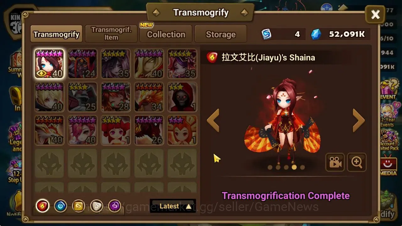 Summoners War: Sky Arena Accounts GLOBAL Lv 46|2 LD[Ongyouki,ISIS]+8 Total NB5[Qilin image 16