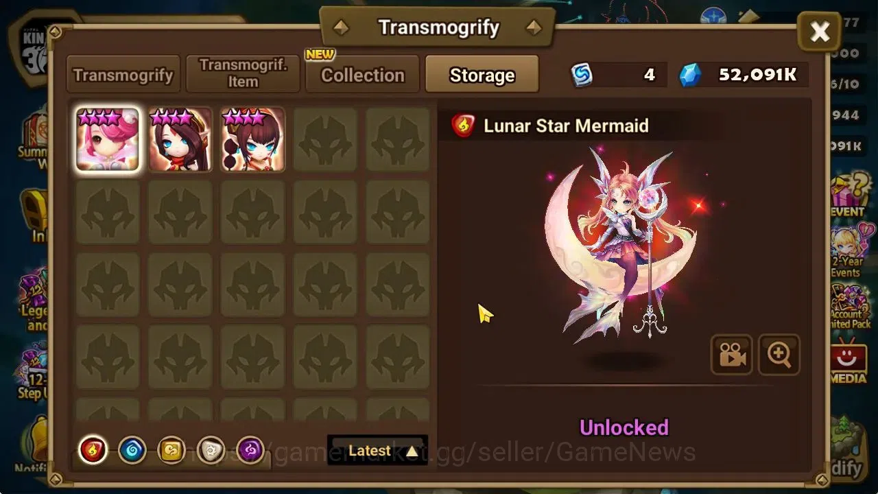 Summoners War: Sky Arena Accounts GLOBAL Lv 46|2 LD[Ongyouki,ISIS]+8 Total NB5[Qilin image 17