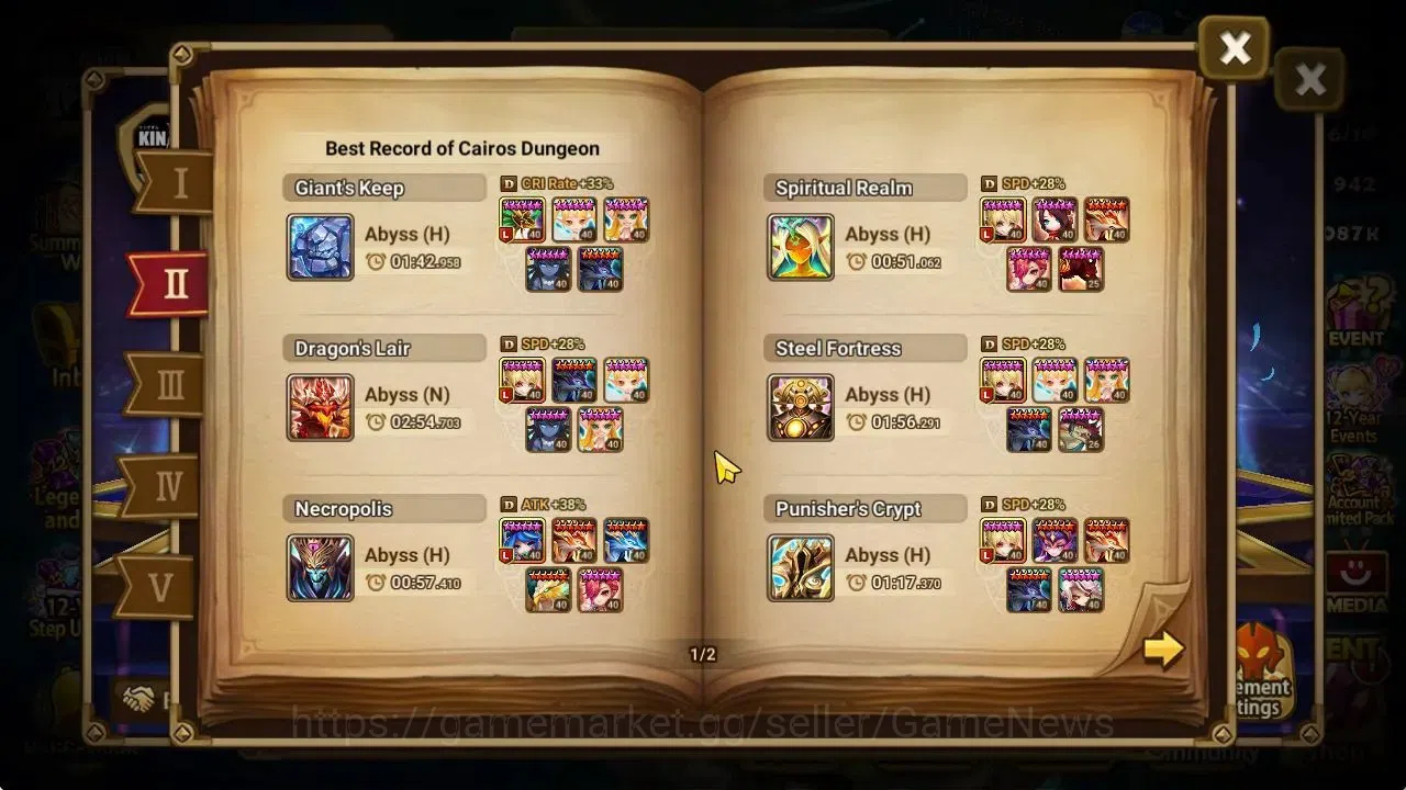 Summoners War: Sky Arena Accounts GLOBAL Lv 46|2 LD[Ongyouki,ISIS]+8 Total NB5[Qilin image 6