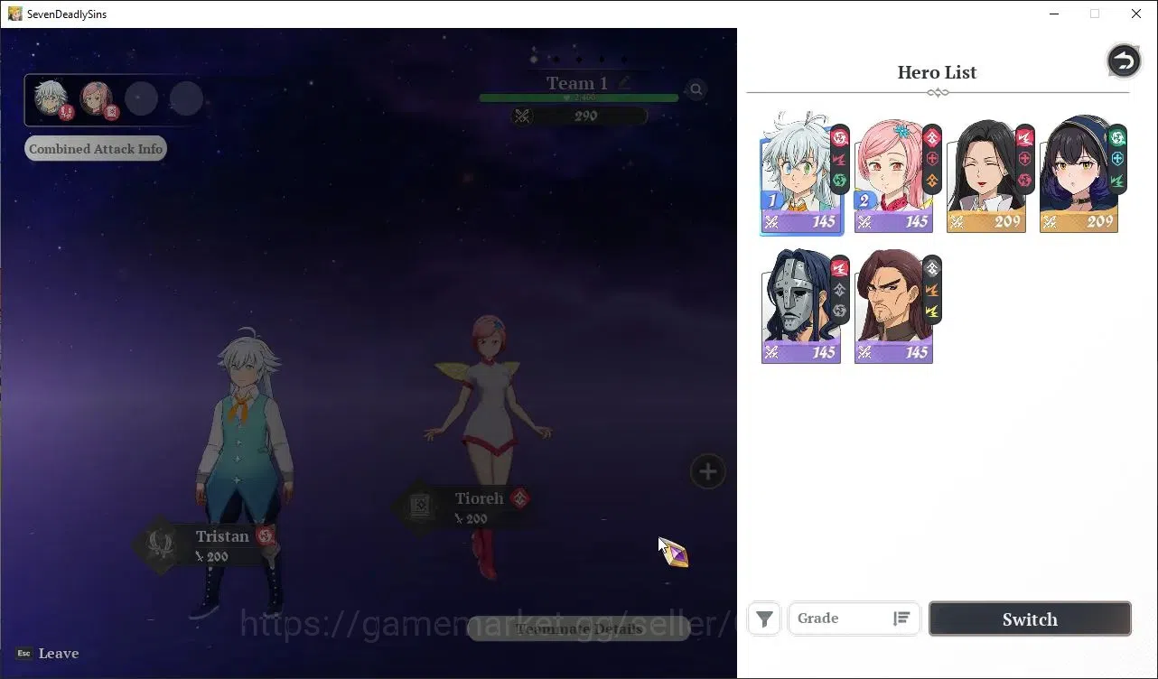The Seven Deadly Sins: Origin Accounts EUROPE |Fresh Starter Lvl 2|2 SSR Clotho,Guila & 4 image 1