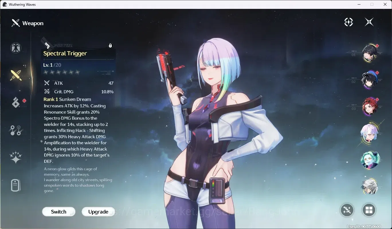 Wuthering Waves Accounts SEA|UL 48|Rank 5| 1 Char Limited [Lucy R6 + Sign]  image 4