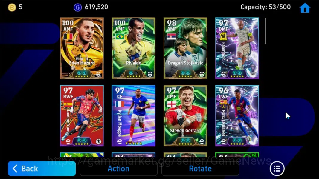 eFootball Accounts Android|BigTime Eden Hazard,Epic Rivaldo,Dragan St image 5