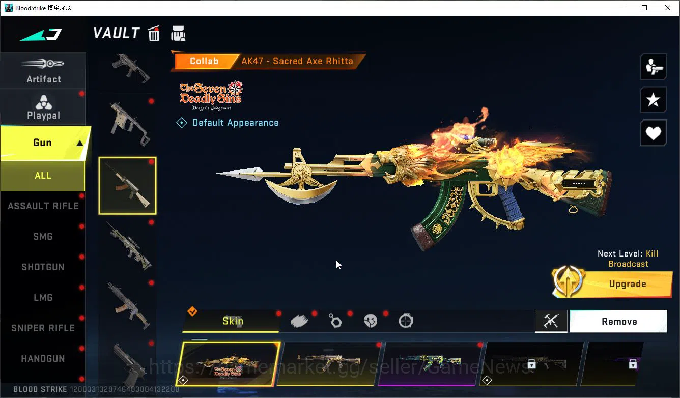 Blood Strike Accounts ASIA|Collab 7DS AK47-Rhita,QBZ95-Darknes,BLEACH By image 3