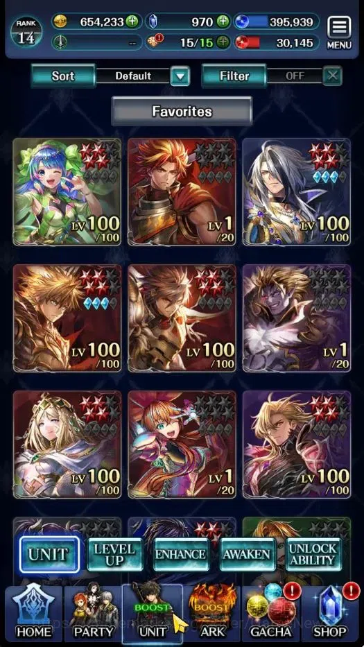 Last Cloudia Accounts GLOBAL|Rank 14|Collab Brave Frontier(G Tilith,FG V image 1