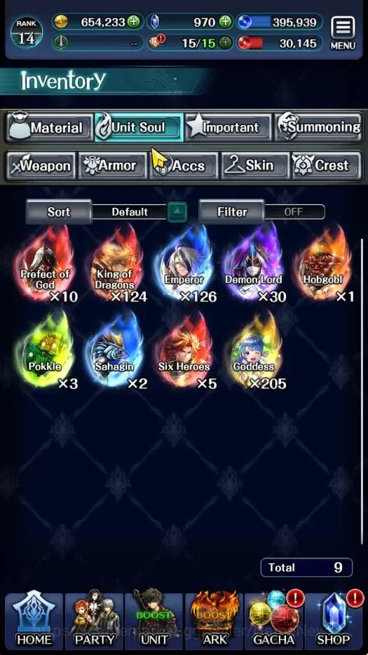 Last Cloudia Accounts GLOBAL|Rank 14|Collab Brave Frontier(G Tilith,FG V image 10