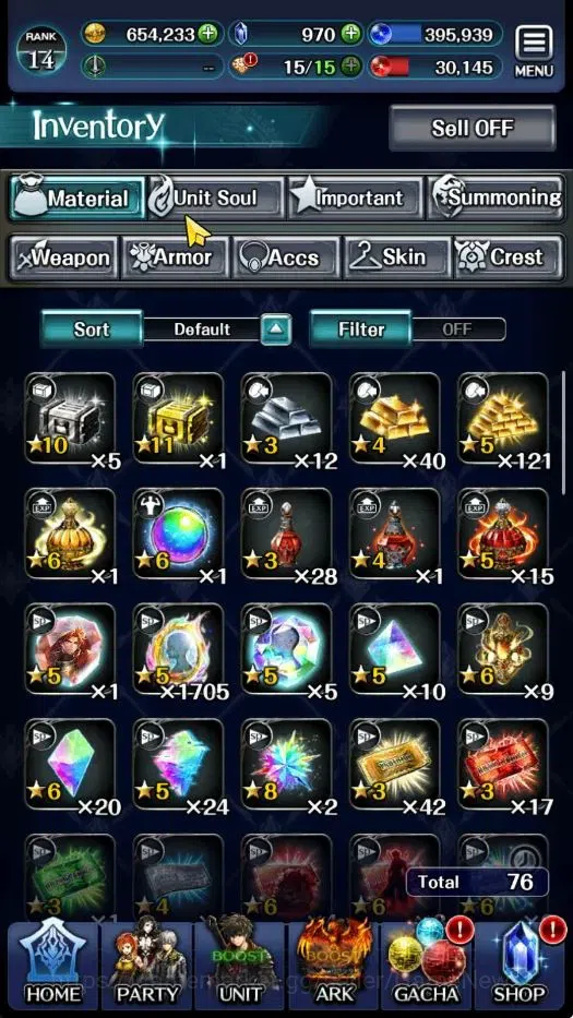 Last Cloudia Accounts GLOBAL|Rank 14|Collab Brave Frontier(G Tilith,FG V image 9