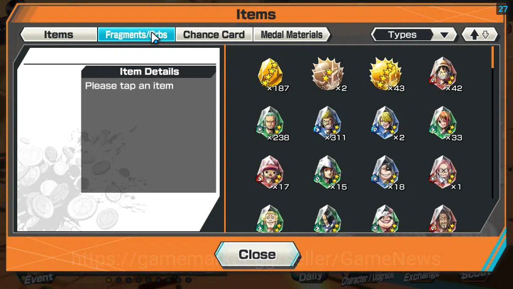 One Piece Bounty Rush Accounts Mid-Tier Global|4 EX|BP Kuzan,RO Roronoa Zoro,5Elder St.Saturn,AMS[Borsalino] |Rank 10