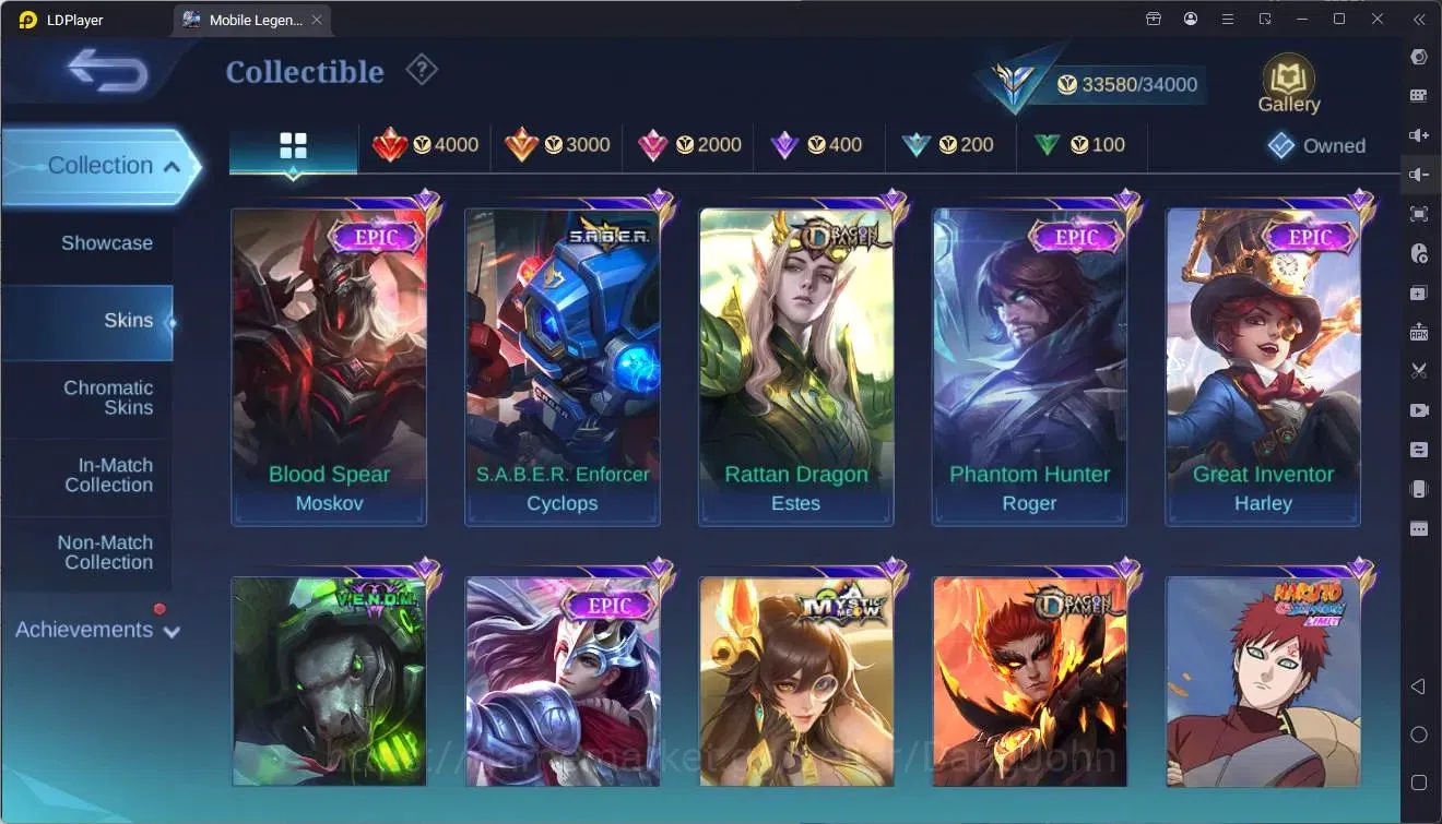Mobile Legends: Bang Bang Accounts Global|Hero 94|Skin 141|Expert|KOF Karina|CC Natal image 11