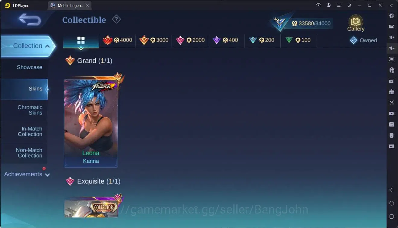 Mobile Legends: Bang Bang Accounts Global|Hero 94|Skin 141|Expert|KOF Karina|CC Natal image 7
