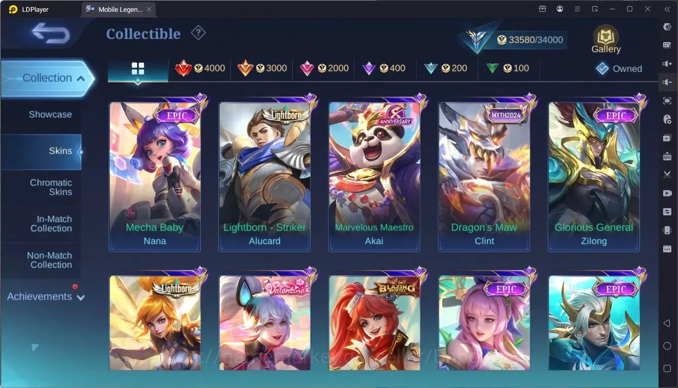 Mobile Legends: Bang Bang Accounts Global|Hero 94|Skin 141|Expert|KOF Karina|CC Natal image 9