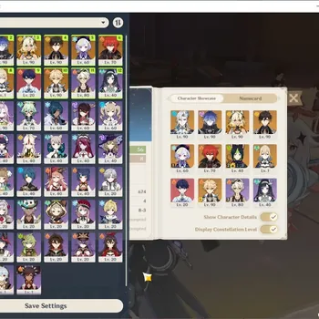 Genshin Impact Accounts Others Asia|AR 56|4 Limited + 4(*5Weapon)|Neuvillette+Sign,Flins,Xilonen,Zhongli|Reuni On|Male