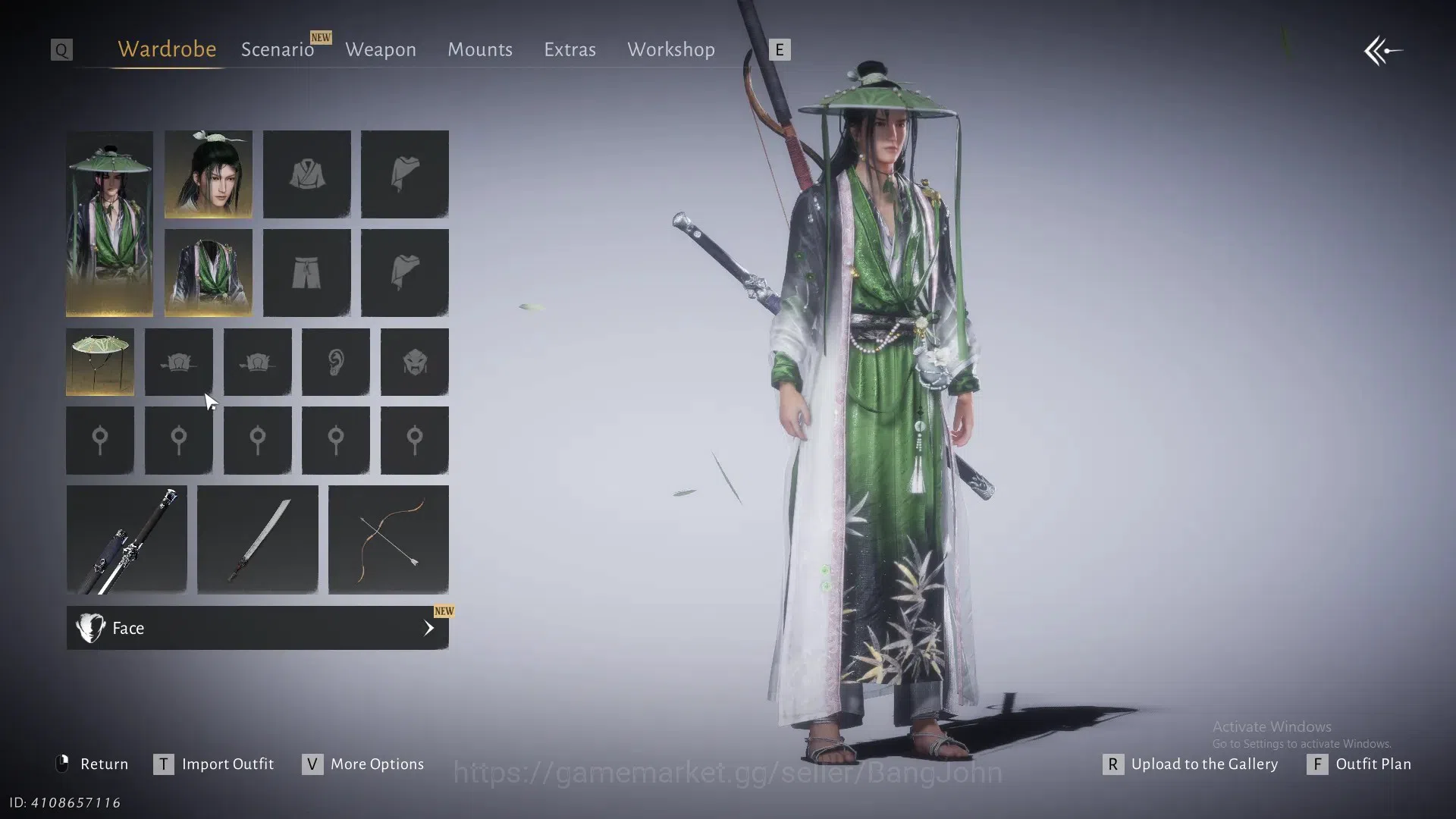 Where Winds Meet Accounts ASIA | Selector On 1 Harmonic Core|Starter MC Male Lv5 |3676 Build| Nameless Sword | 329K | Check 1