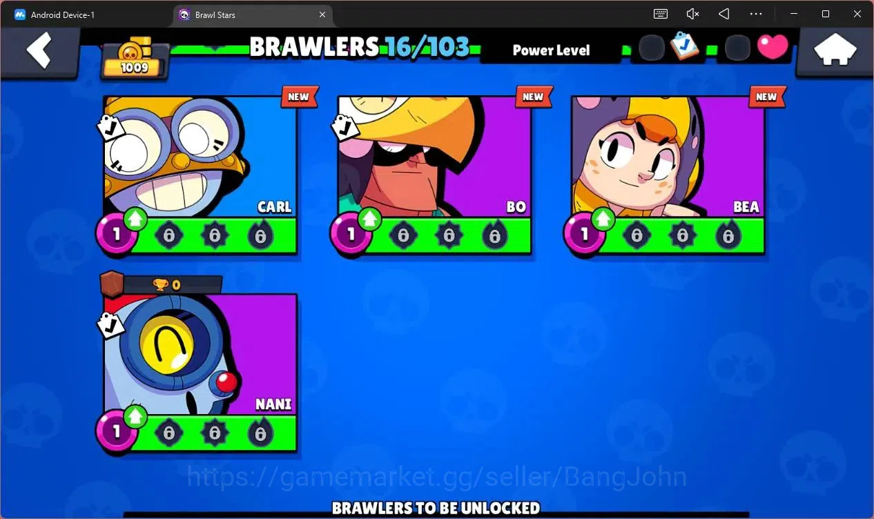 Brawl Stars Accounts Global |1009 Trophy|16 Brawler|3 Lv11 (Emz,Edgar,S image 7