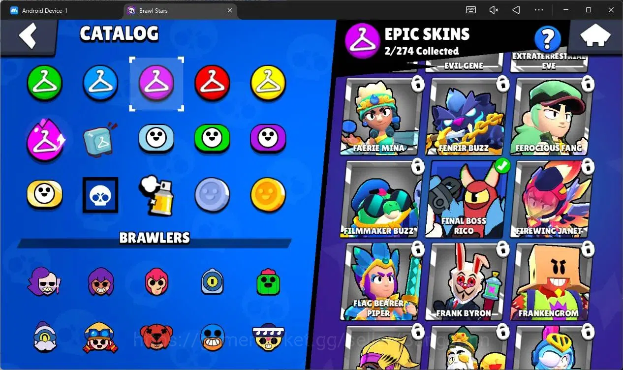 Brawl Stars Accounts Global |1009 Trophy|16 Brawler|3 Lv11 (Emz,Edgar,S image 8