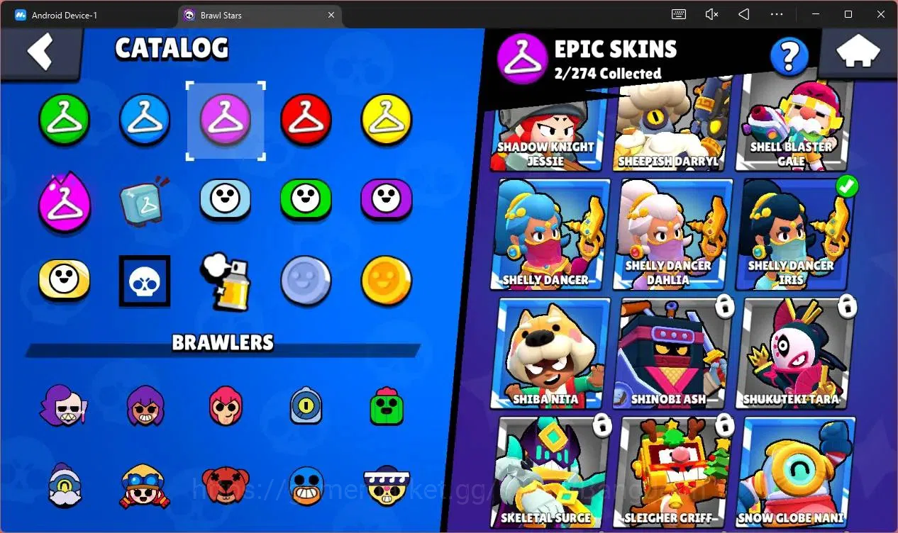 Brawl Stars Accounts Global |1009 Trophy|16 Brawler|3 Lv11 (Emz,Edgar,S image 9