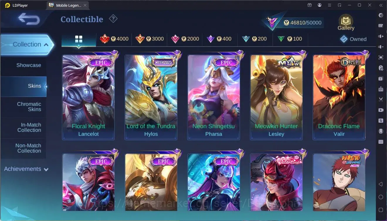 Mobile Legends: Bang Bang Accounts Global|Hero 130 Skin 220|Renowned|CC Natalia|VLTN  image 13