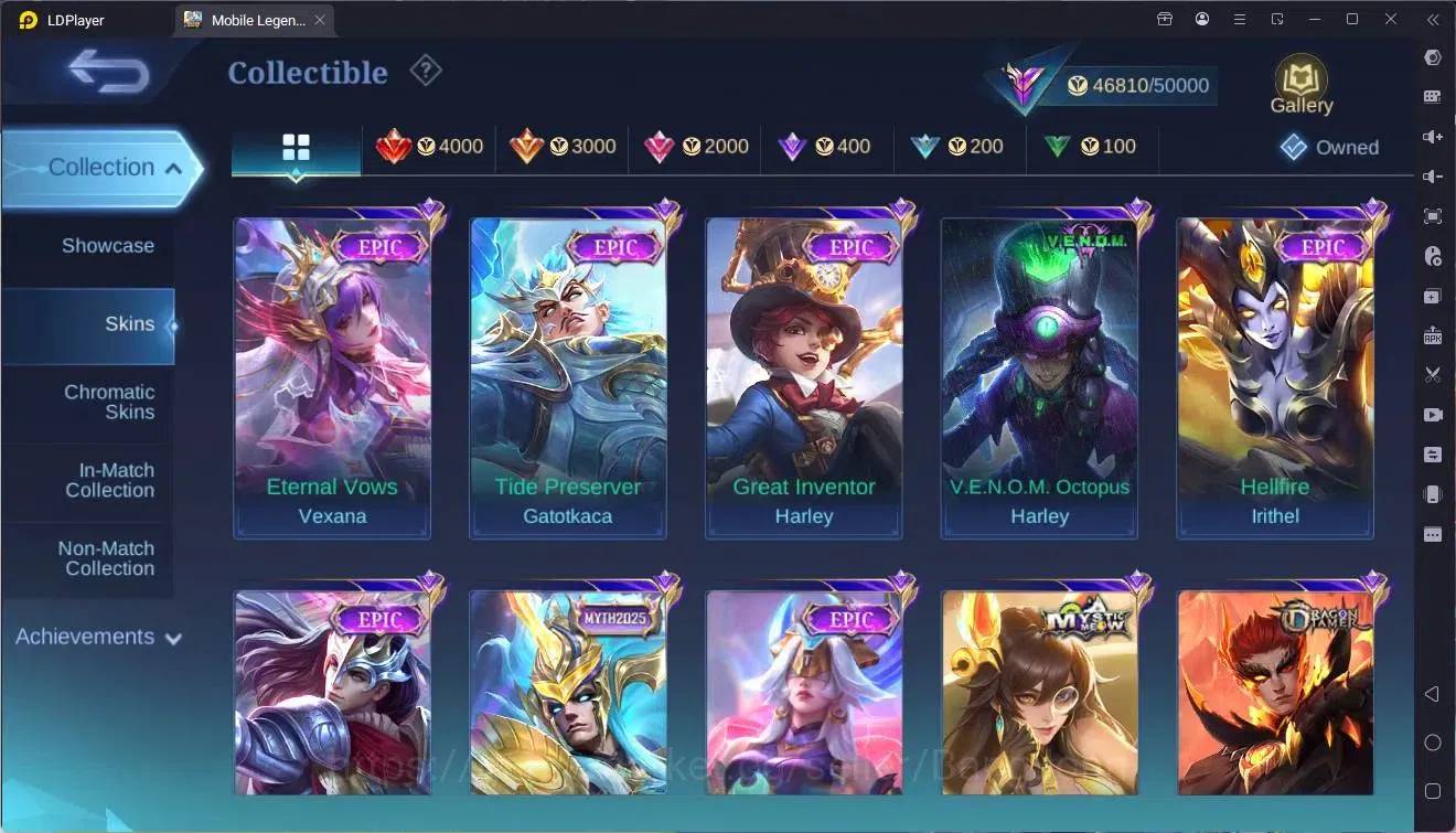 Mobile Legends: Bang Bang Accounts Global|Hero 130 Skin 220|Renowned|CC Natalia|VLTN  image 14