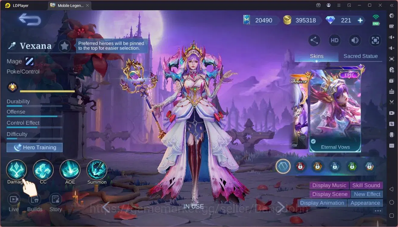 Mobile Legends: Bang Bang Accounts Global|Hero 130 Skin 220|Renowned|CC Natalia|VLTN  image 3