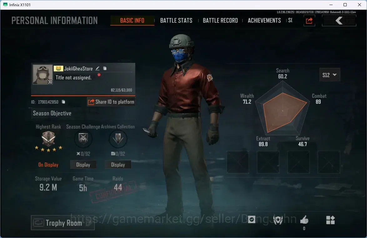 Arena Breakout Accounts Mobile | LV 30 | SV 9.2 M | CV 4.6 M | Lava Groza, image 1