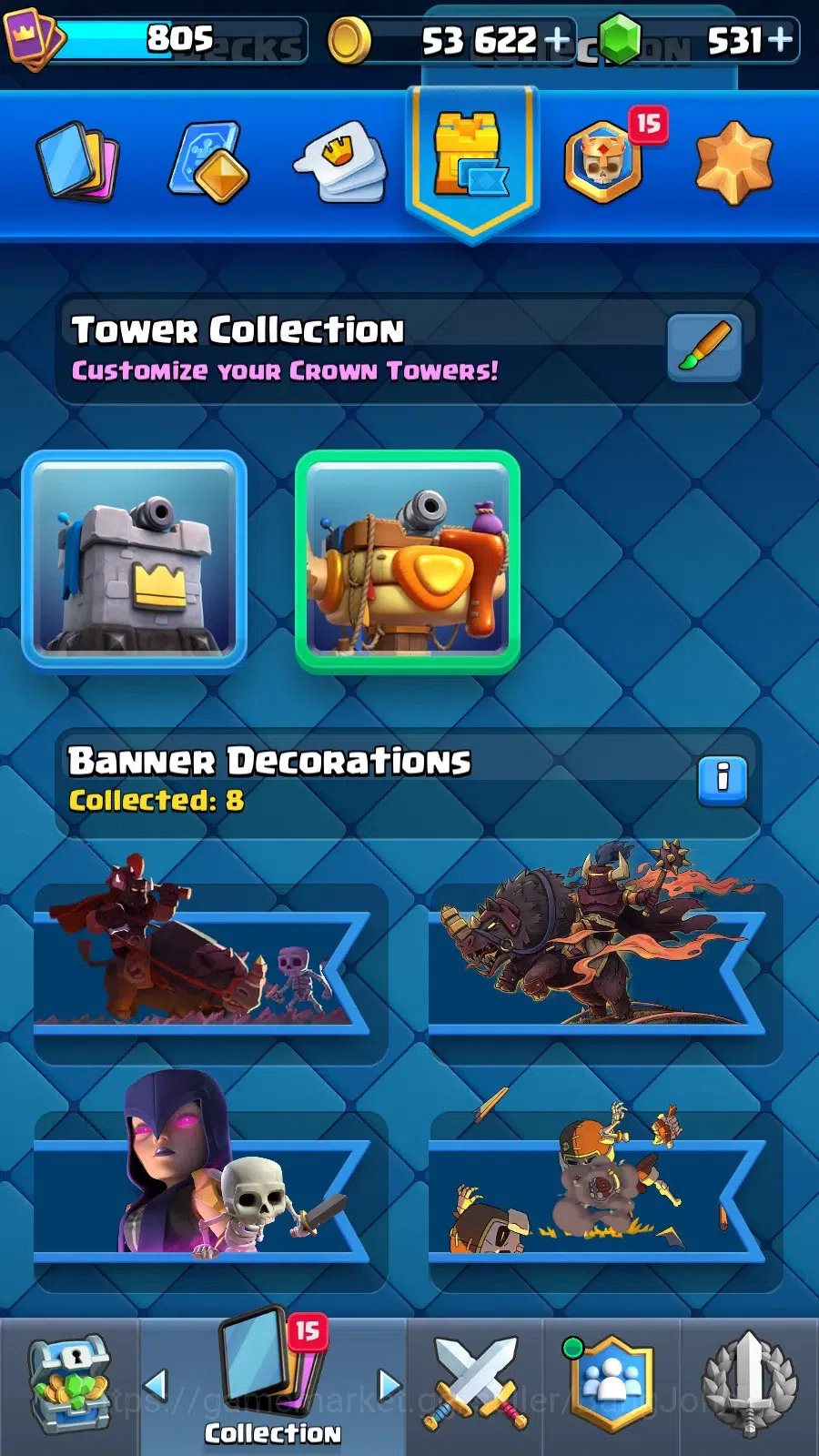 Clash Royale Accounts CL|KTL 11|Trophy 5768|Arena 16|Card 93|Lv15 Mortar image 12