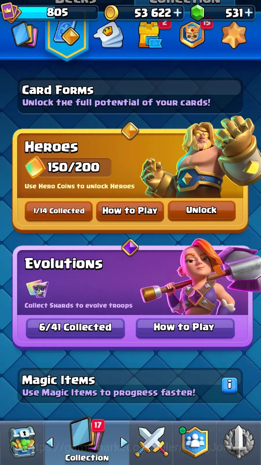 Clash Royale Accounts CL|KTL 11|Trophy 5768|Arena 16|Card 93|Lv15 Mortar image 15