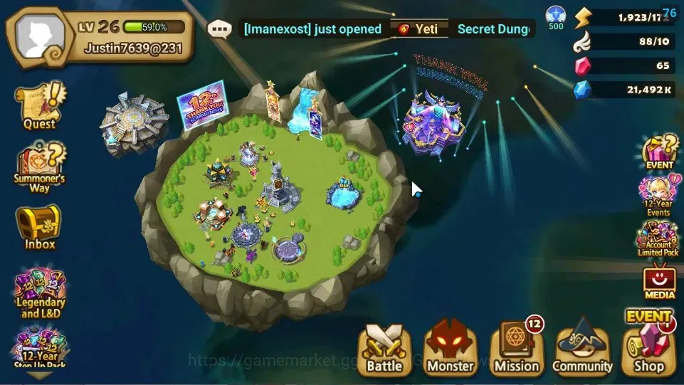 Summoners War: Sky Arena Accounts Starter ASIA|Lv 26|Ready Gacha|103 12 YSC + 160 11 YSC + 3 LAAS + 5 LS + 4 LDS + 121 MS |1 1