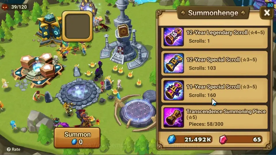 Summoners War: Sky Arena Accounts Starter ASIA|Lv 26|Ready Gacha|103 12 YSC + 160 11 YSC + 3 LAAS + 5 LS + 4 LDS + 121 MS |1 10