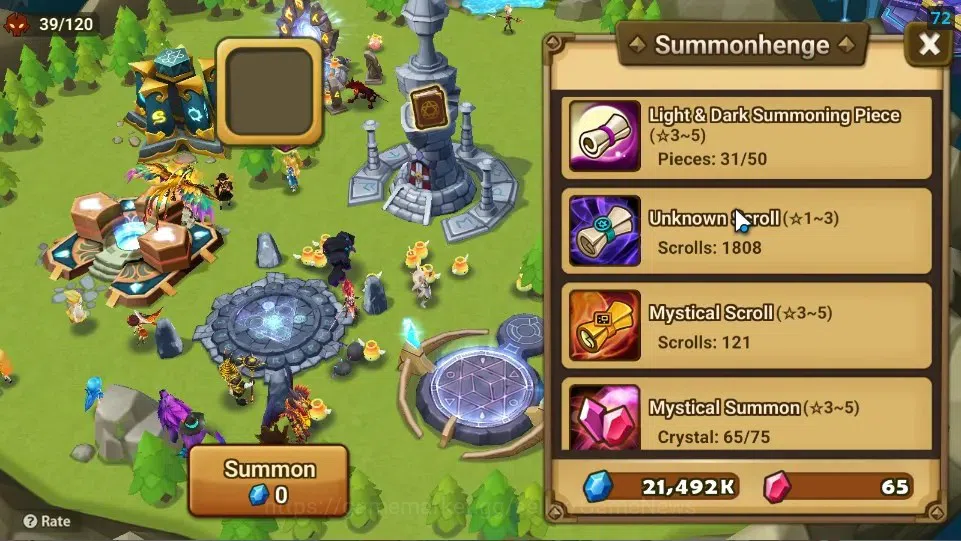Summoners War: Sky Arena Accounts Starter ASIA|Lv 26|Ready Gacha|103 12 YSC + 160 11 YSC + 3 LAAS + 5 LS + 4 LDS + 121 MS |1 12