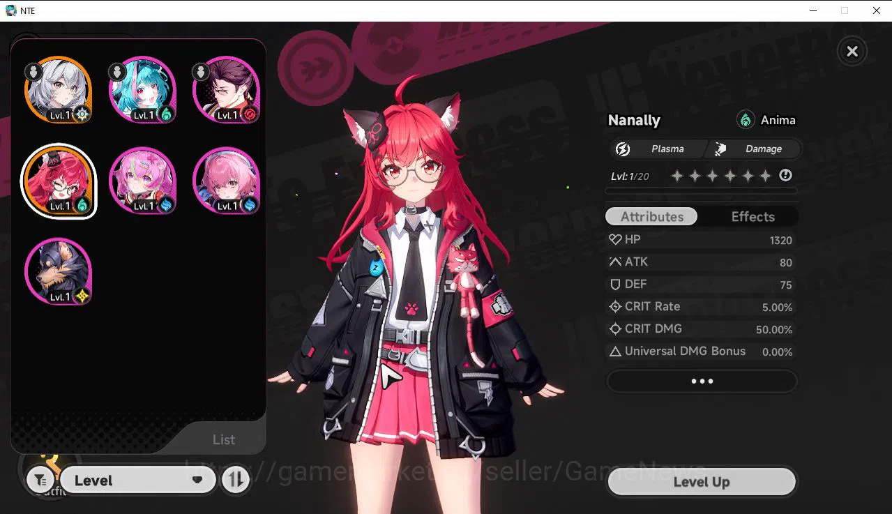 Neverness to Everness Accounts EU HL 3 | Fresh Starter 1 SSR (Nanally) + 5 SR (Sk image 1