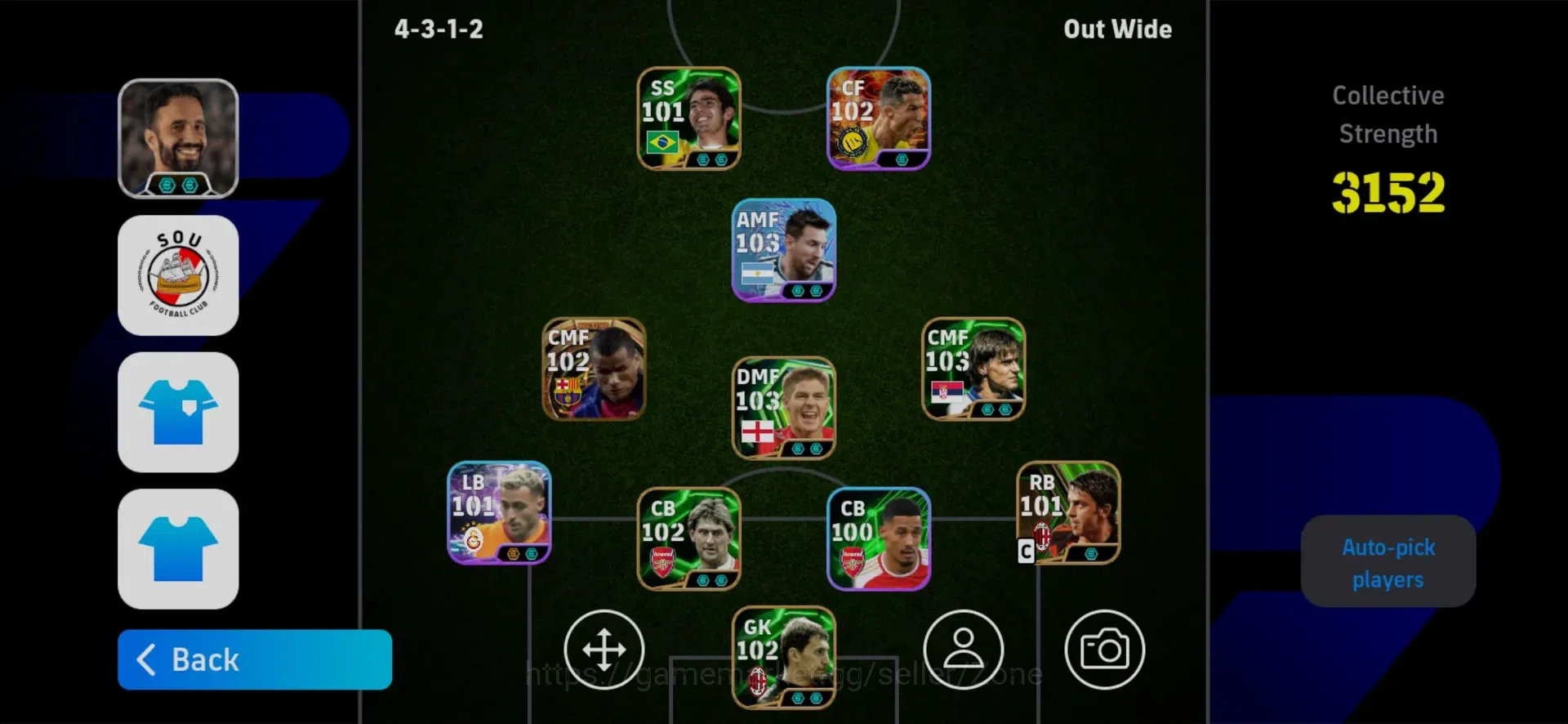 eFootball Accounts Legends & Iconic Players Mobile|PW 3152|Epic BT Rivaldo|Showtime L. Messi, C. Ronaldo,Yamal|Show Time 1