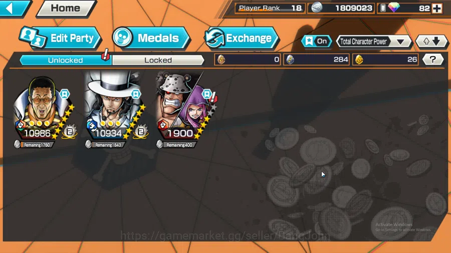 One Piece Bounty Rush Accounts GLOBAL | MAX 2 | EX2 | Kuma and Bonney, Awaken Luc image 2