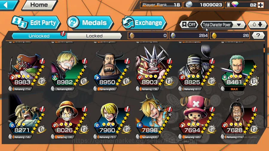 One Piece Bounty Rush Accounts GLOBAL | MAX 2 | EX2 | Kuma and Bonney, Awaken Luc image 7