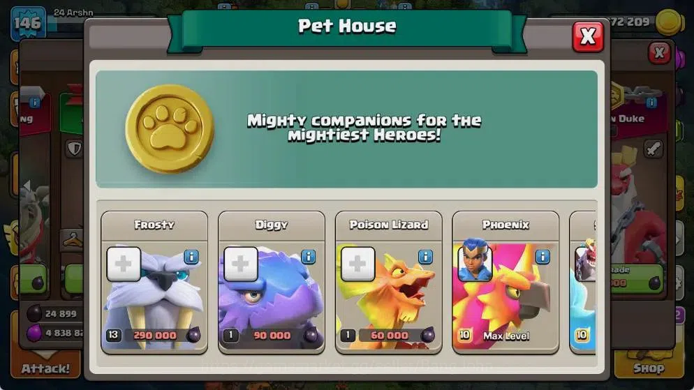 Clash of Clans Accounts Global |TH 18-BH 10|LVL 146|AQ 24 ,MP 10 ,GW 14 ,R image 10