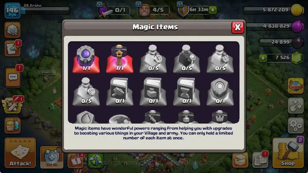 Clash of Clans Accounts Global |TH 18-BH 10|LVL 146|AQ 24 ,MP 10 ,GW 14 ,R image 3