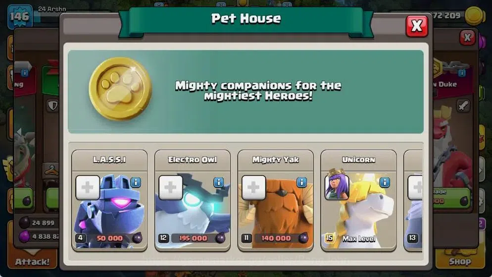 Clash of Clans Accounts Global |TH 18-BH 10|LVL 146|AQ 24 ,MP 10 ,GW 14 ,R image 9