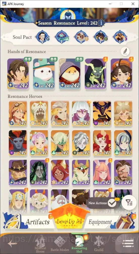 AFK Journey Accounts GLOBAL S455|Ready Gacha|7 Hero Selector|30 S Char[ image 2