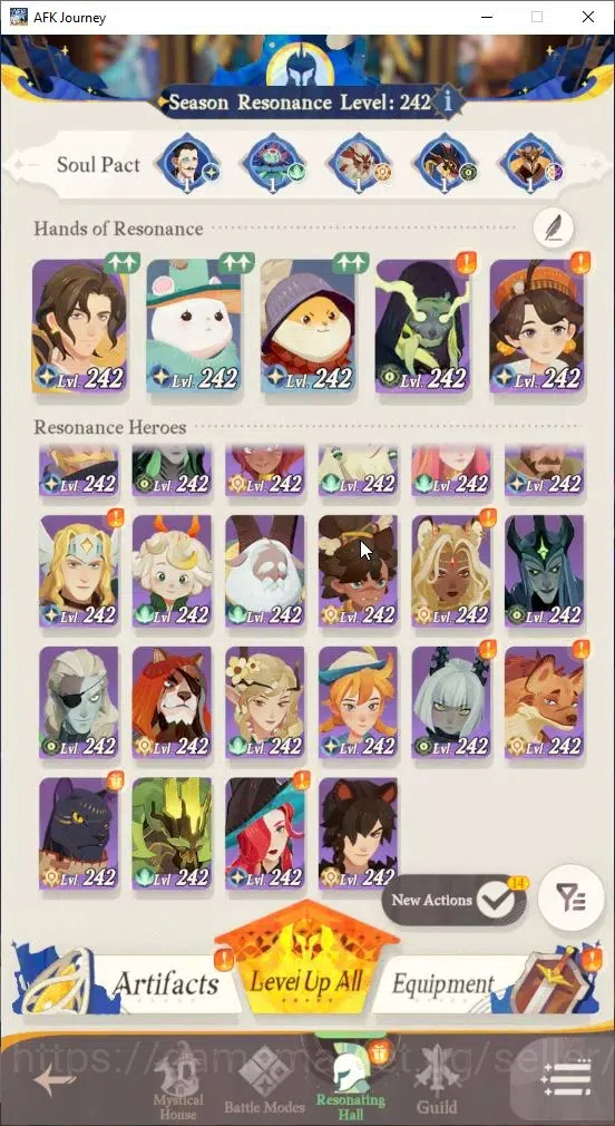 AFK Journey Accounts GLOBAL S455|Ready Gacha|7 Hero Selector|30 S Char[ image 3