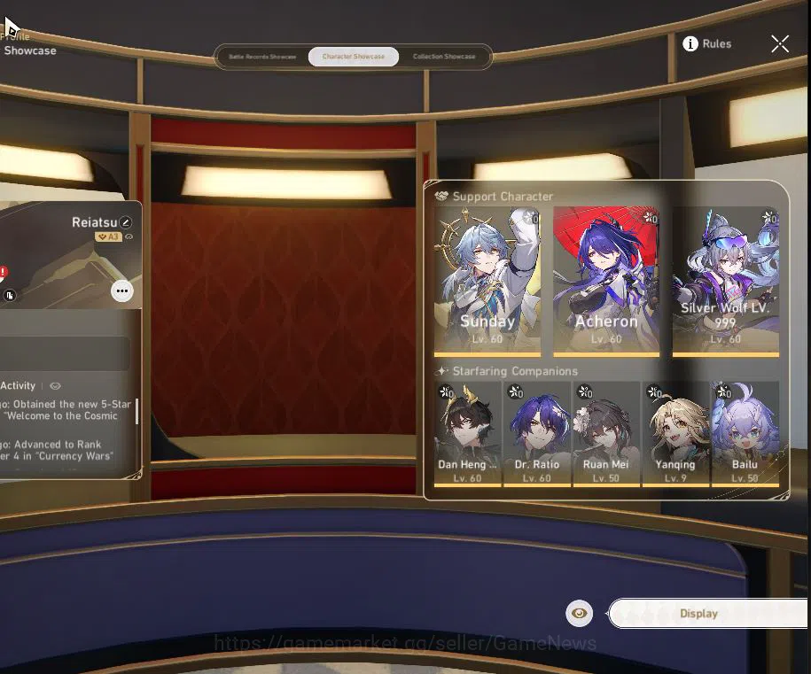 Honkai Star Rail Accounts ASIA|TL 50|6 Limited|SW 999,Sunday,Acheron,Dante,R image 11